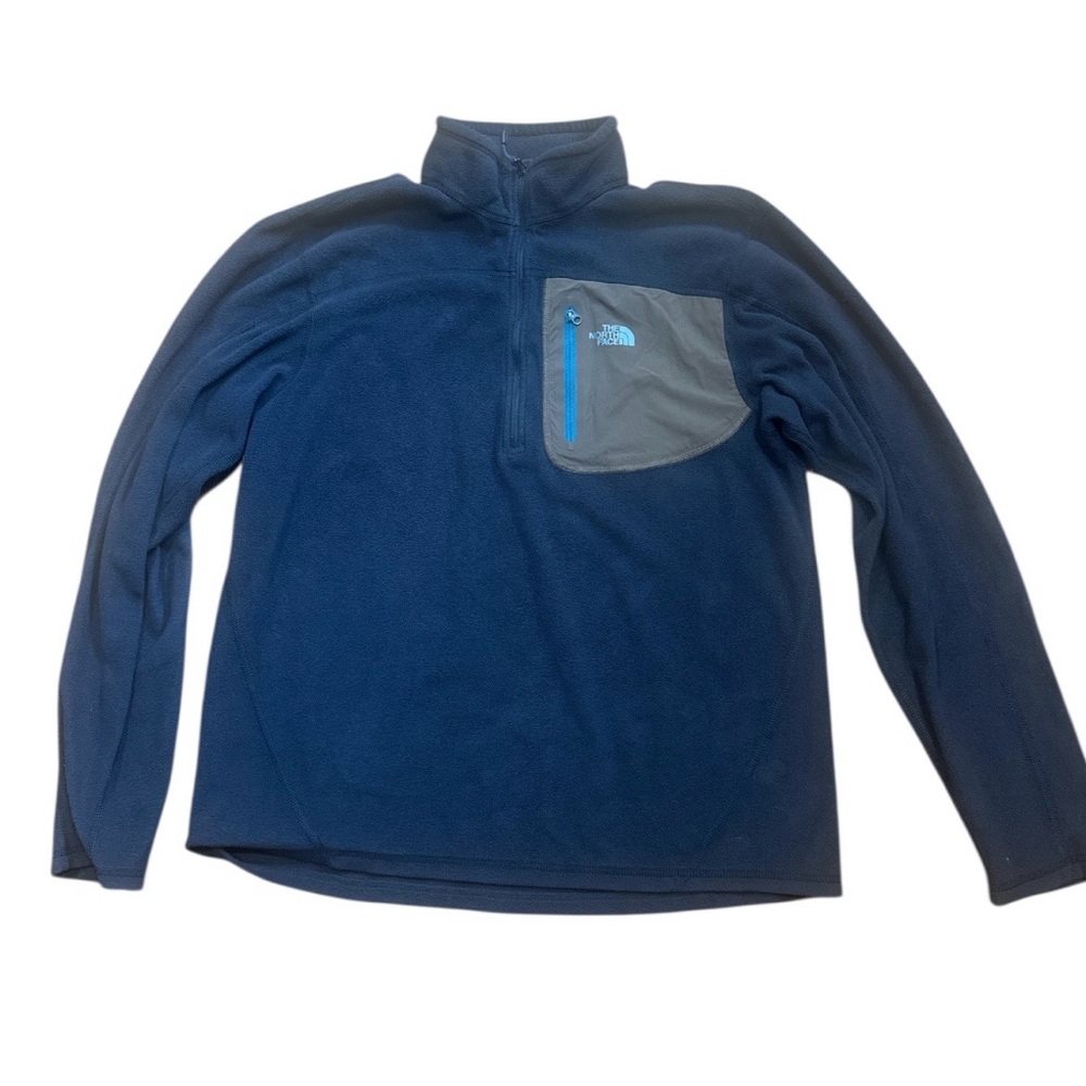 The North Face Men’s Navy Fleece 1/4 Zip Pullover Size Medium